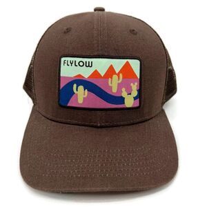 Flylow Brown Trucker Desert Cactus Trucker Hat